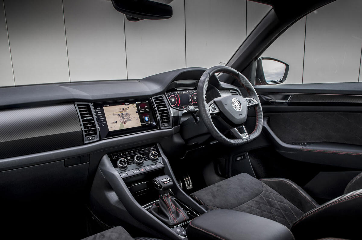 Skoda Kodiaq vRS 2019 road test review - dashboard