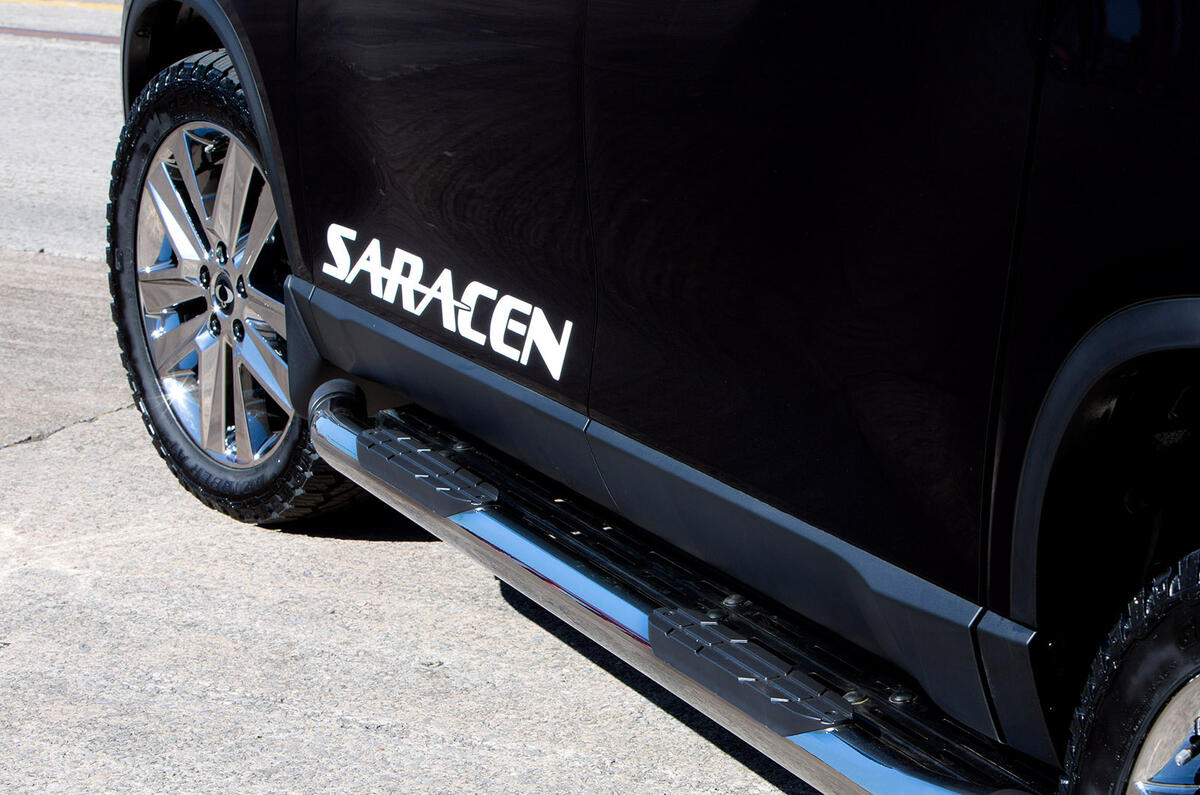 Ssangyong Musso Saracen 4x4 2018 road test review side steps