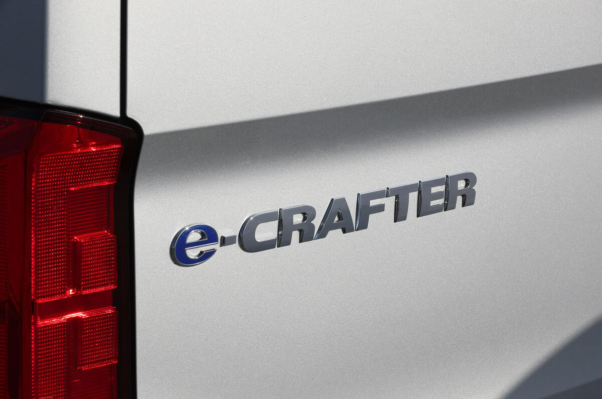 Volkswagen e-Crafter 2018 review - rear badge
