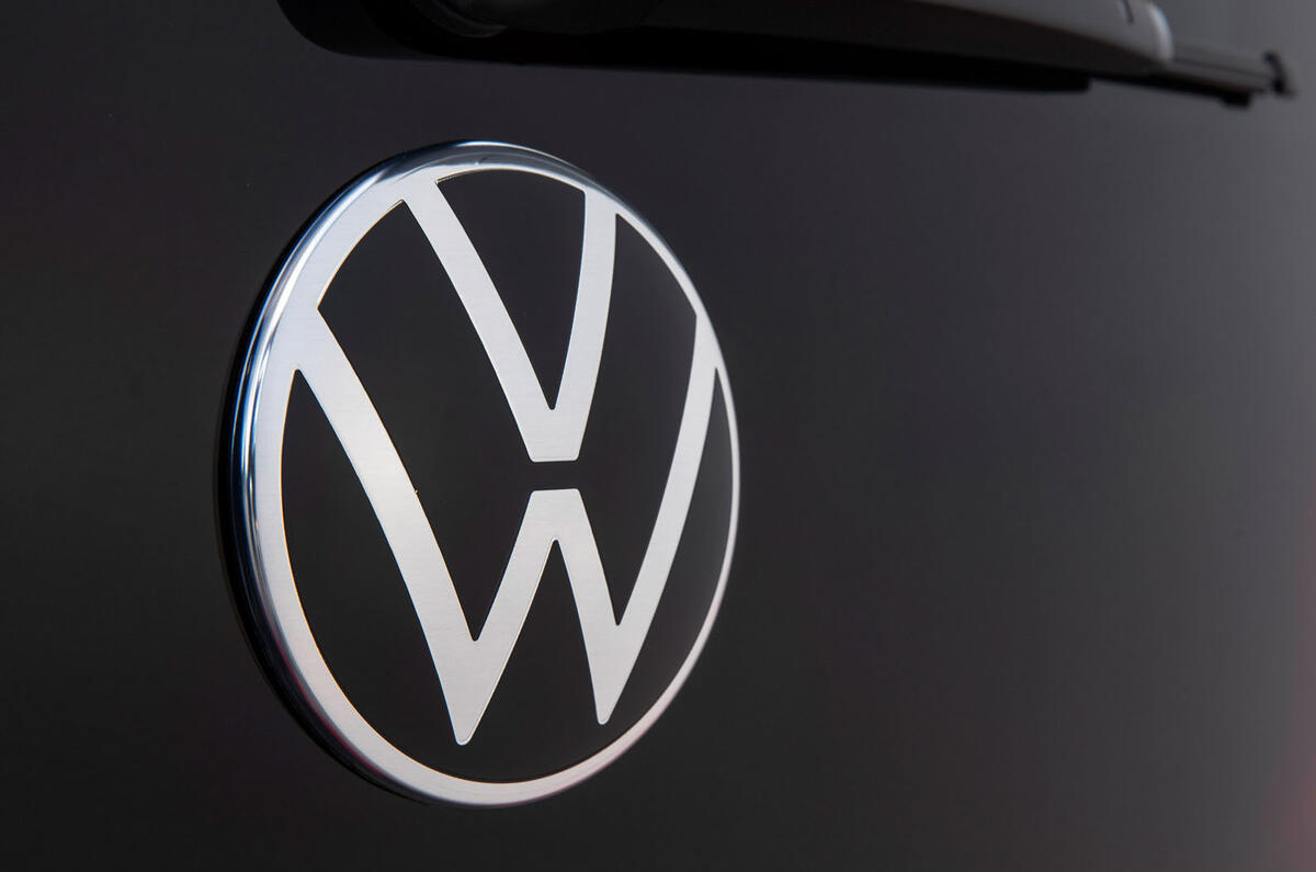 Volkswagen e-Up 2020 road test review - rear logo Volkswagen e-Up 2020 road test review - rear logo