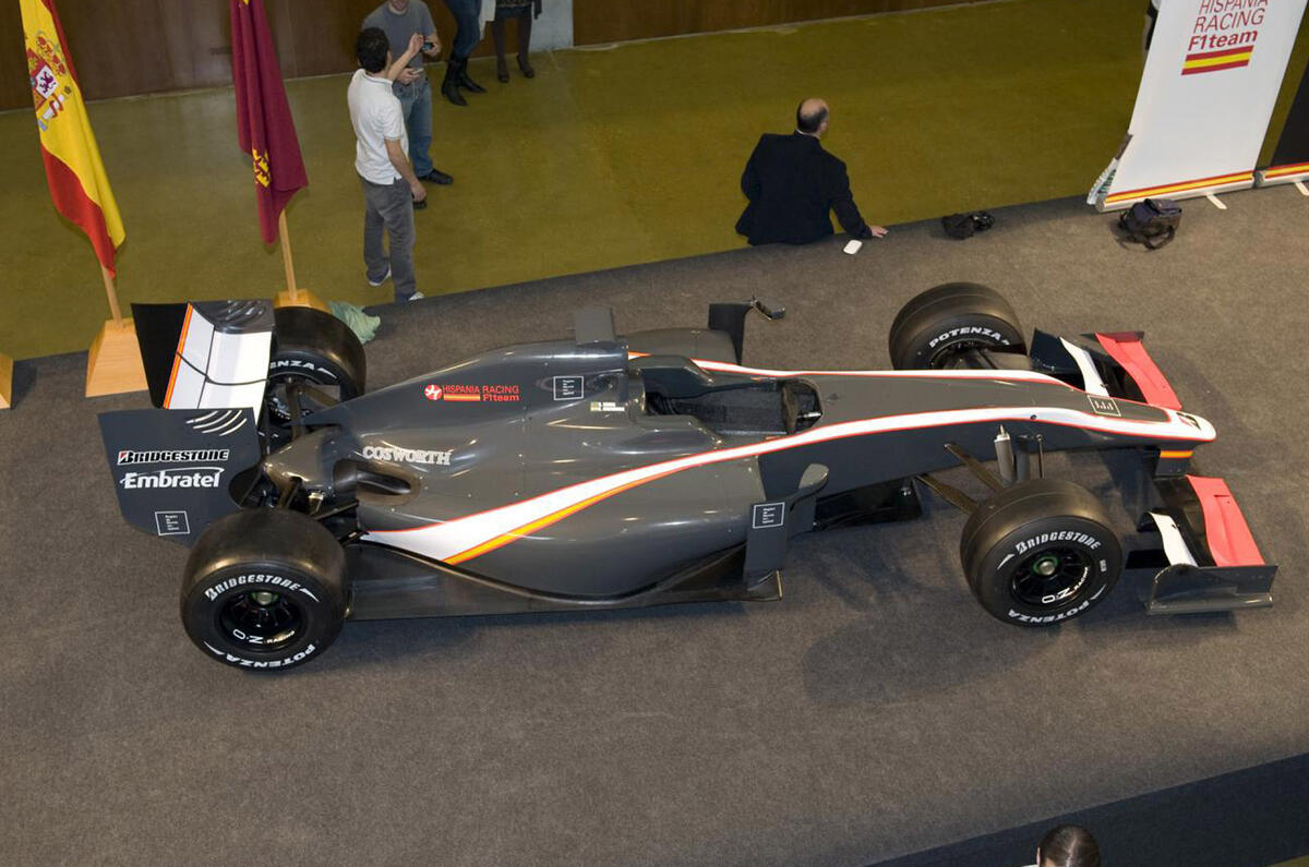HRT finally reveals its F1 car