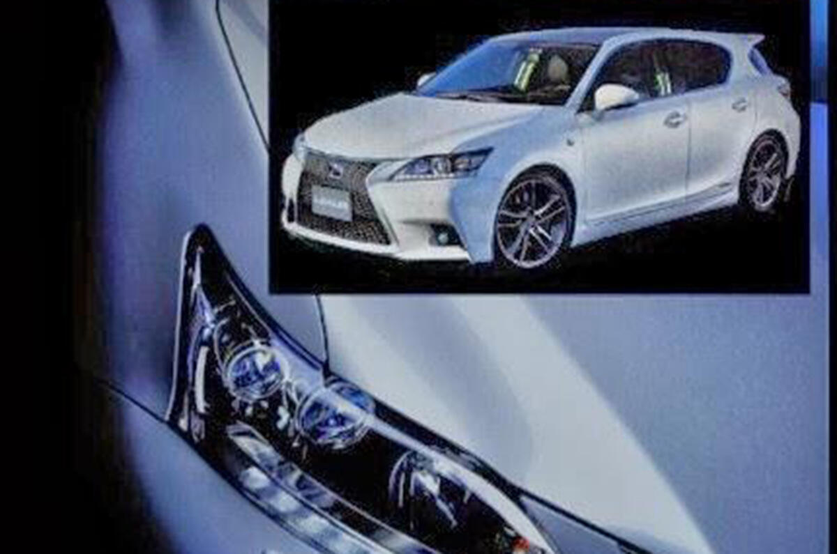 no title Leaked images reveal new Lexus CT200h
