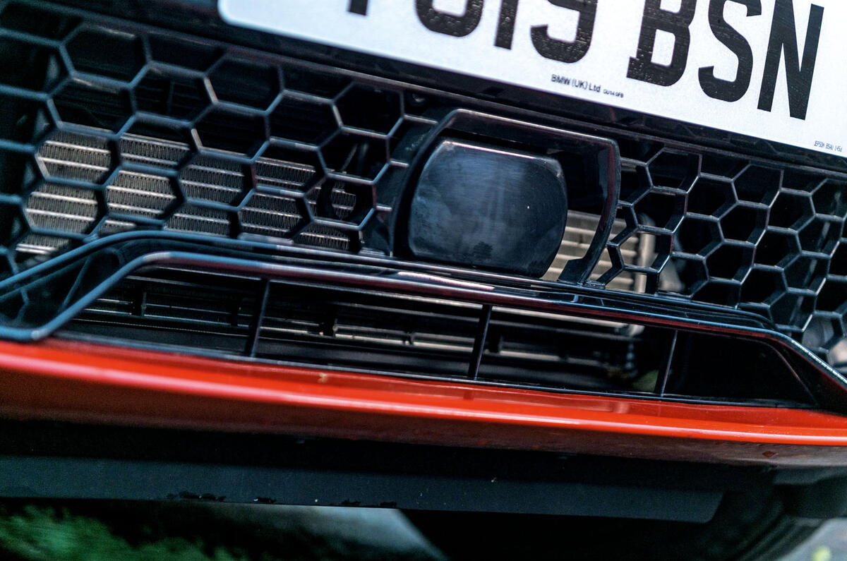 BMW X4 M Competition 2019 road test review - ADAS sensor