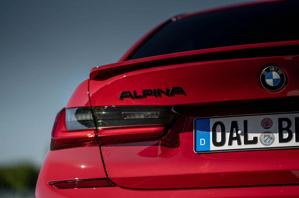 Alpina B3 2020 road test review - rear lights Alpina B3 2020 road test review - rear lights