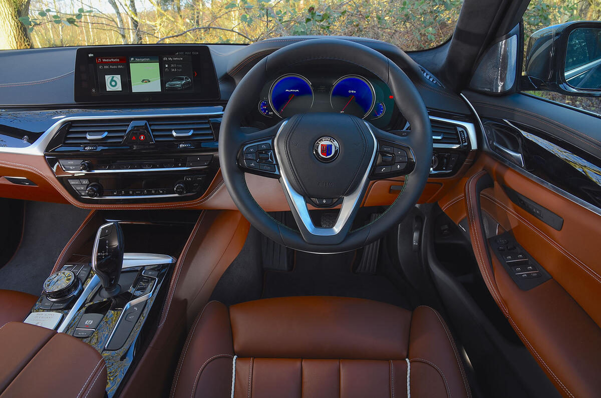 Alpina D5 S review driving position