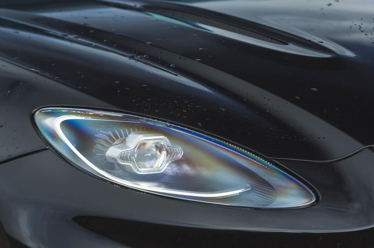 Aston Martin DBX 2020 road test review - headlights