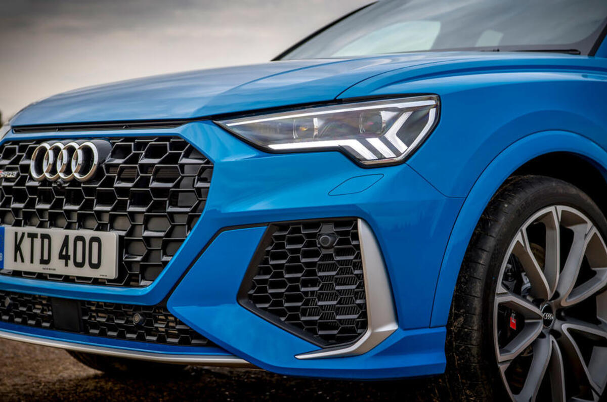 Audi RS Q3 Sportback 2020 road test review - front bumper