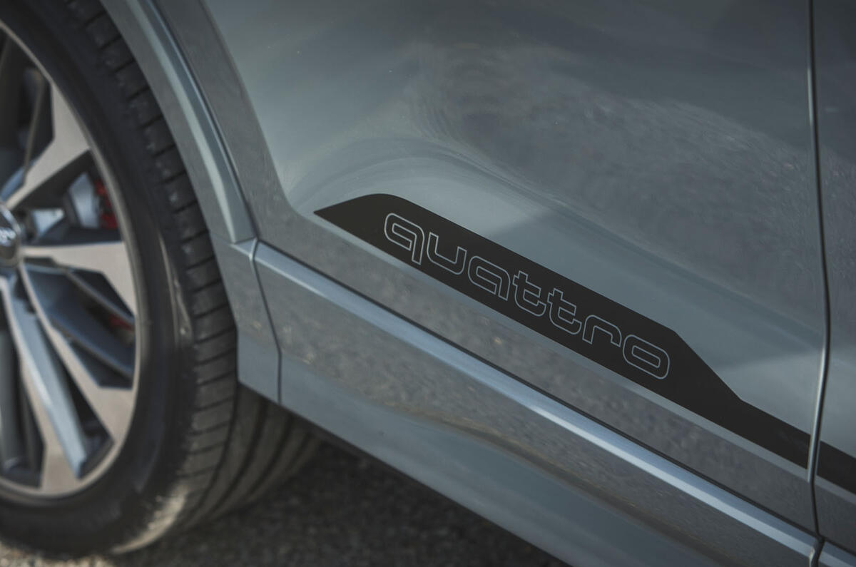 Audi SQ2 2019 road test review - side decals