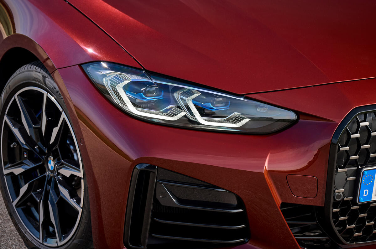 6 BMW 4 Series Gran Coupe 2021 first drive headlights 6 BMW 4 Series Gran Coupe 2021 first drive headlights