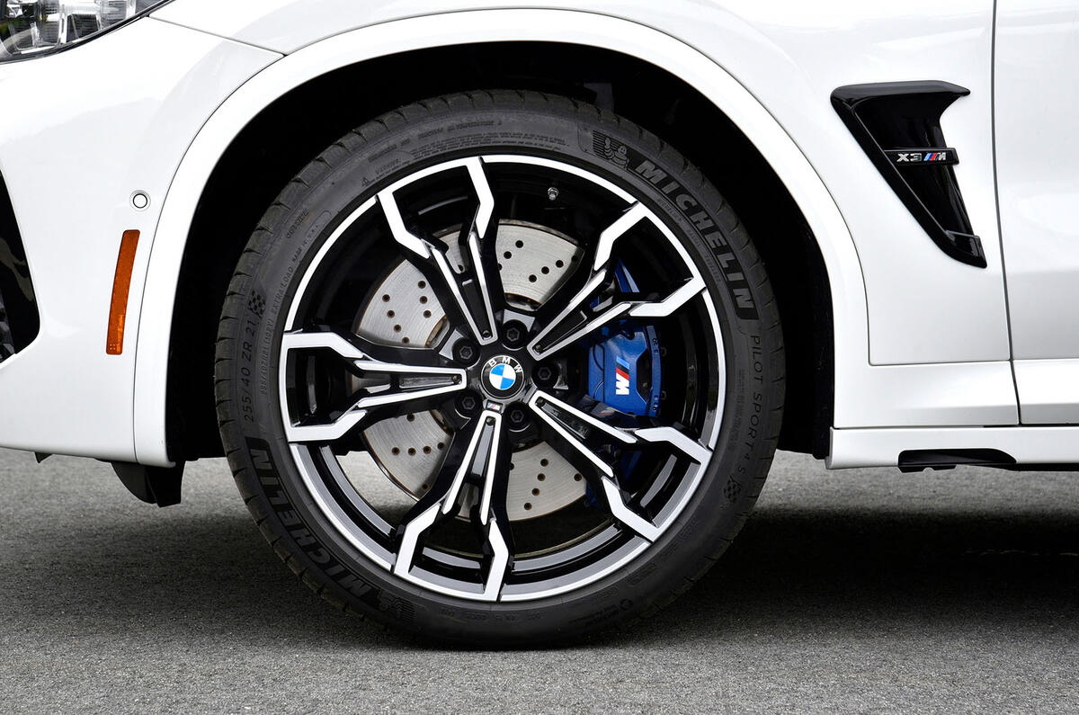 BMW X3 M Competition 2019 review - alloy wheels