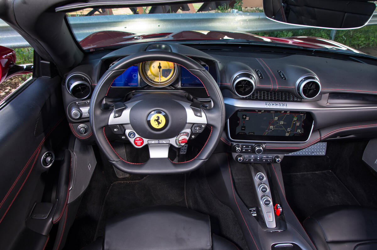 Ferrari Portofino review driving position