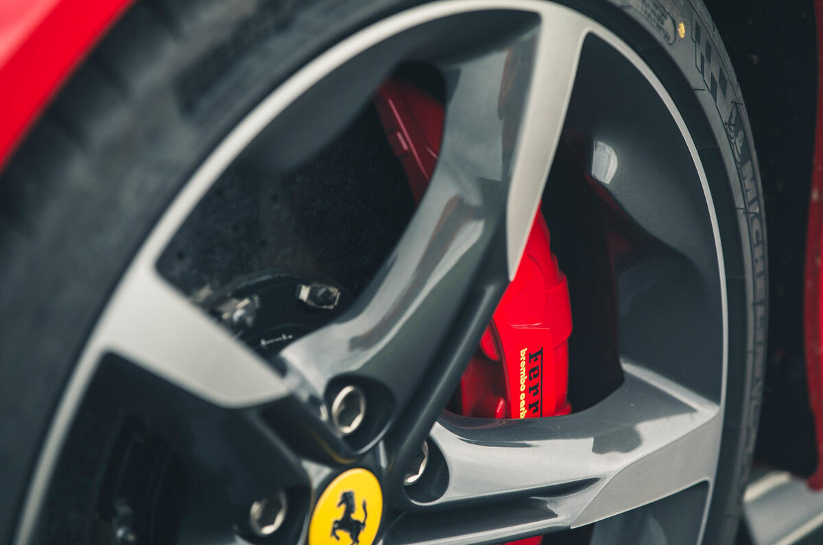 6 Ferrari SF90 Stradale 2021 road test review brake calipers