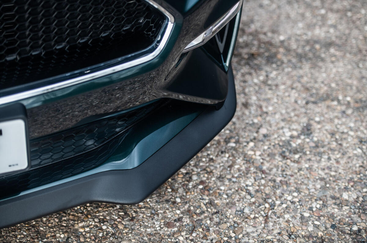 Ford Mustang Bullitt 2018 road test review - front splitter