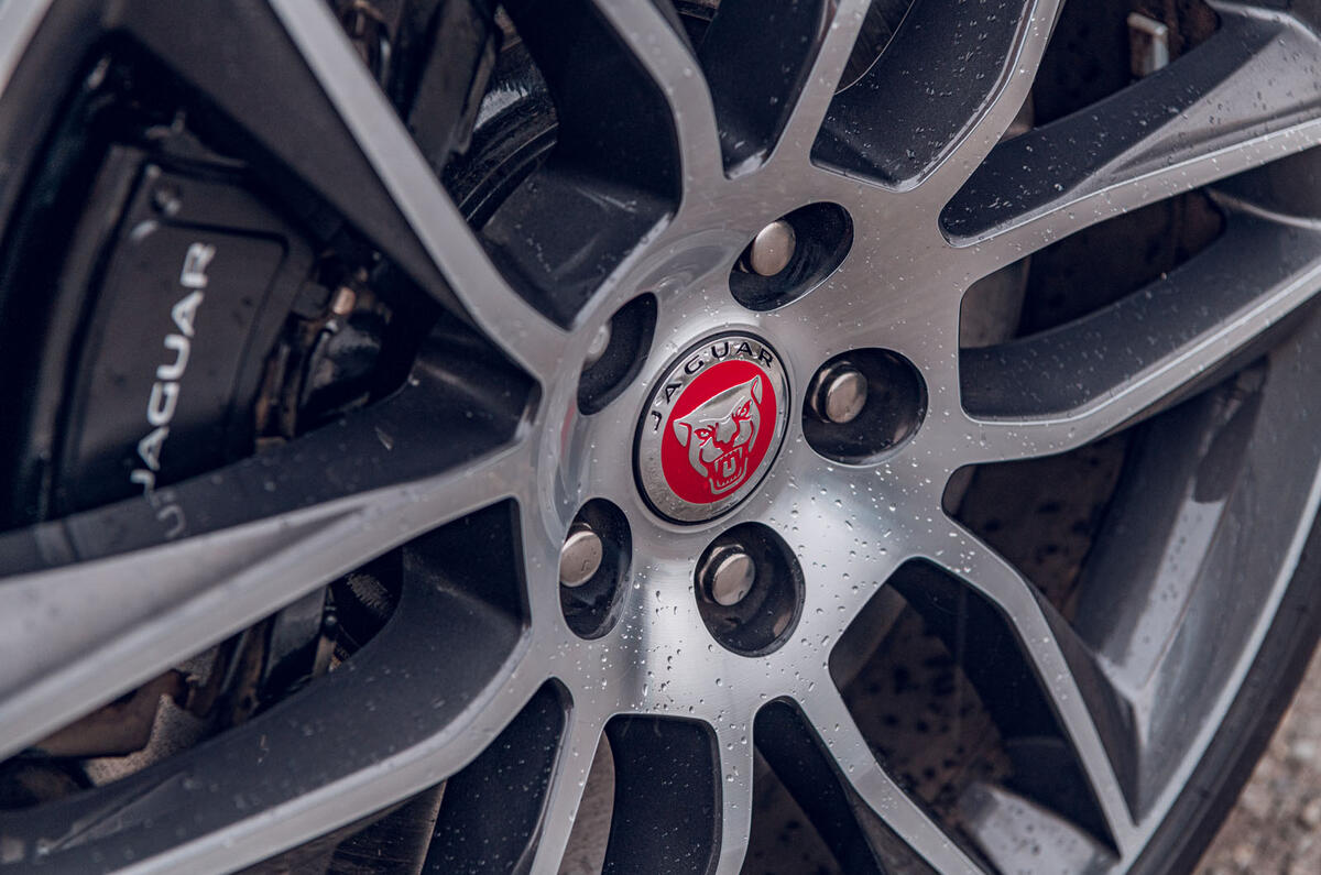 Jaguar F-Type 2020 road test review - brake calipers Jaguar F-Type 2020 road test review - brake calipers