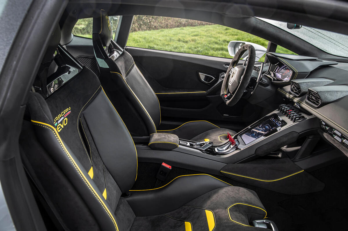 Lamborghini Huracan EVO RWD 2020 road test review - interior Lamborghini Huracan EVO RWD 2020 road test review - interior