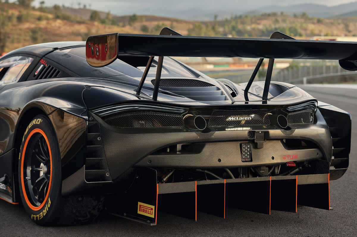 6 McLaren 720S GT3X 2021 first drive review rear end