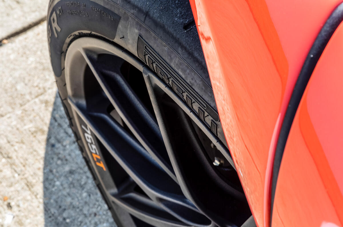 McLaren 765LT 2020 road test review - tyres