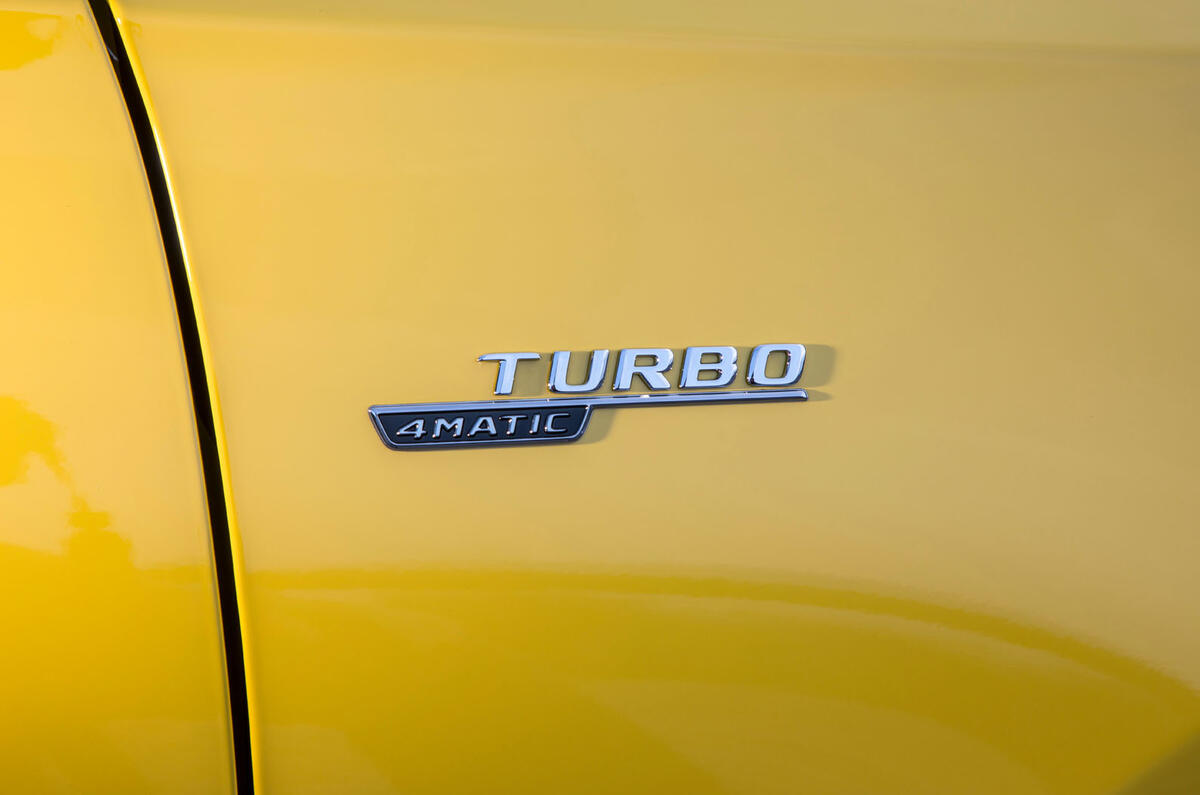 Mercedes-AMG A35 2018 review - wing badge