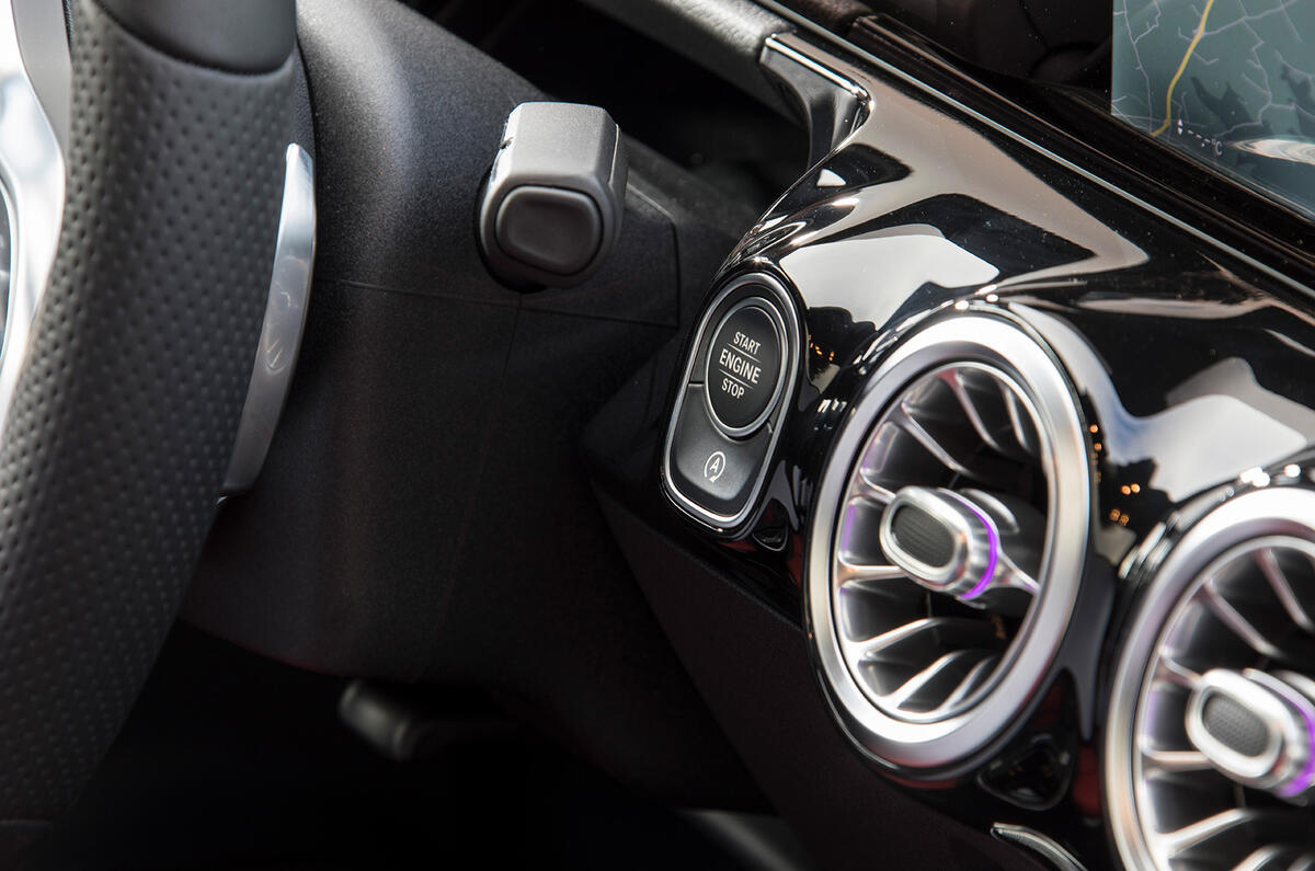 Mercedes-Benz B-Class review - start button
