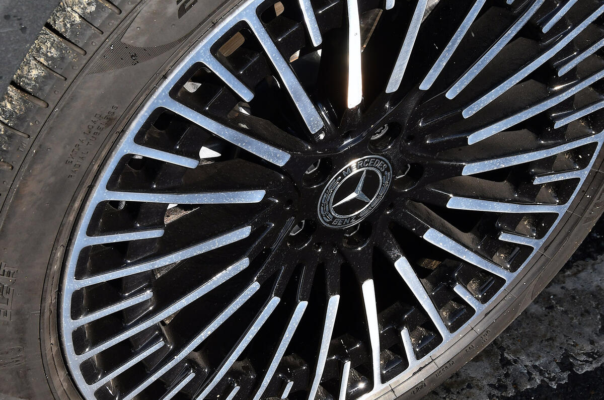 6 Mercedes Benz EQA 2021 road test review alloy wheels 6 Mercedes Benz EQA 2021 road test review alloy wheels