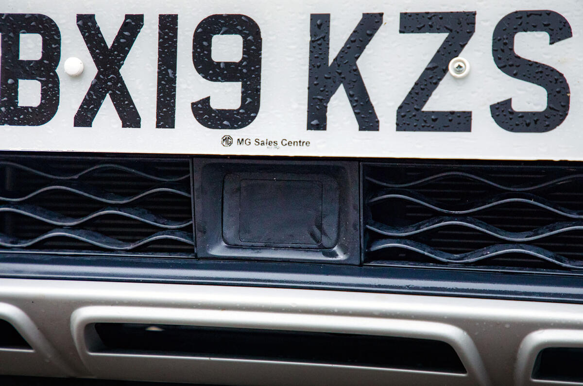 MG ZS EV 2019 road test review - ADAS sensor