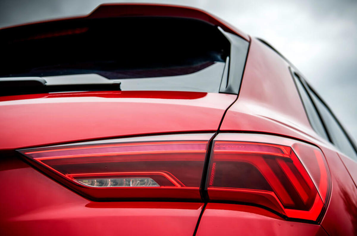Audi RS Q3 2020 road test review - rear lights