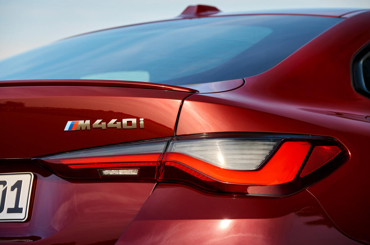 7 BMW 4 Series Gran Coupe 2021 first drive rear badge 7 BMW 4 Series Gran Coupe 2021 first drive rear badge