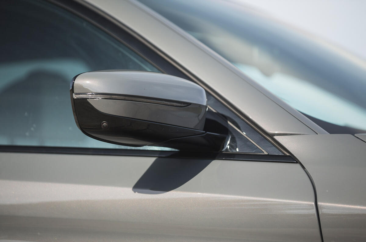 7 BMW 545e 2021 road test review wing mirror