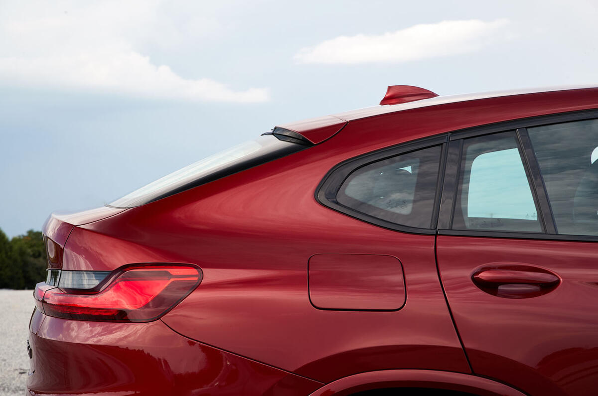 BMW X4 2018 road test review rear quarter panel