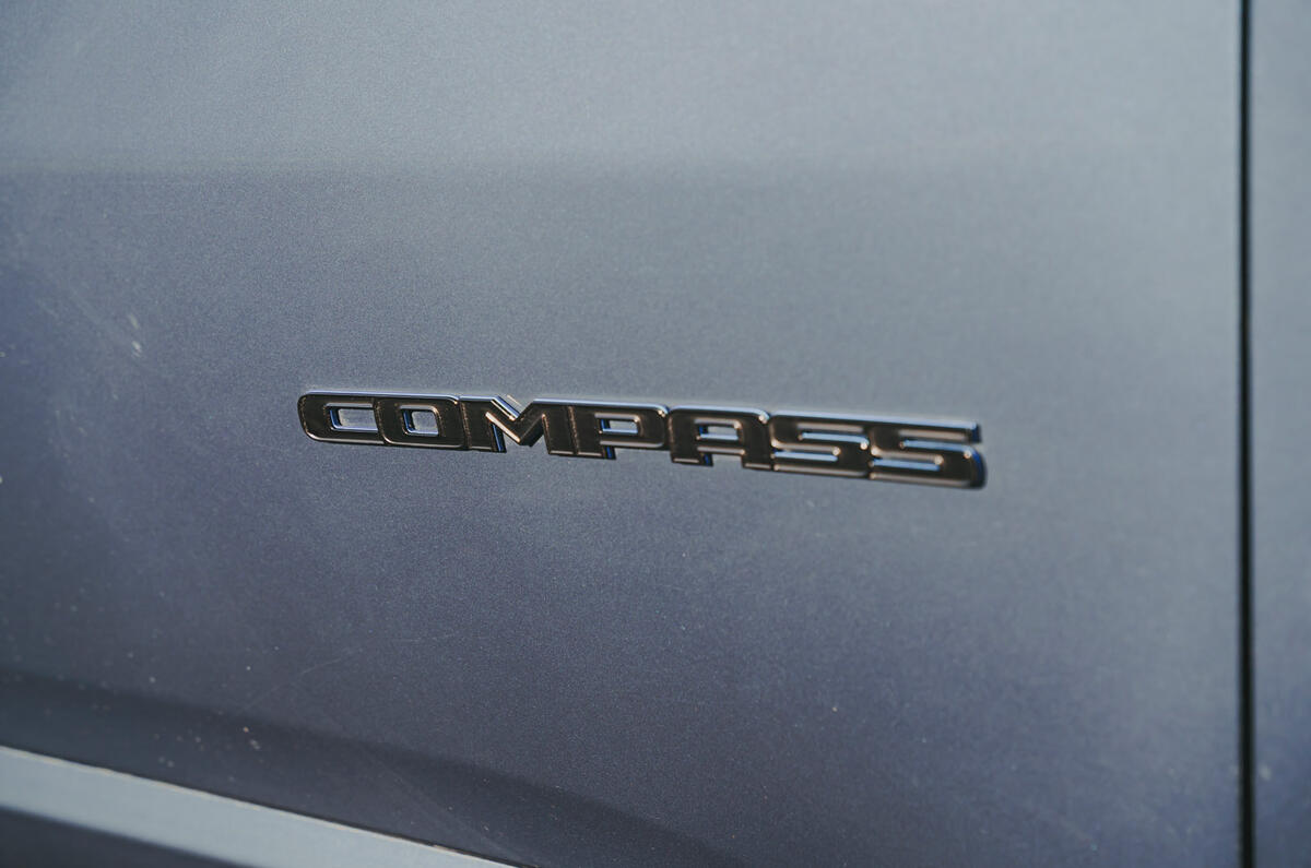 7 Jeep Compass 4xe 2022 road test review side badges 7 Jeep Compass 4xe 2022 road test review side badges