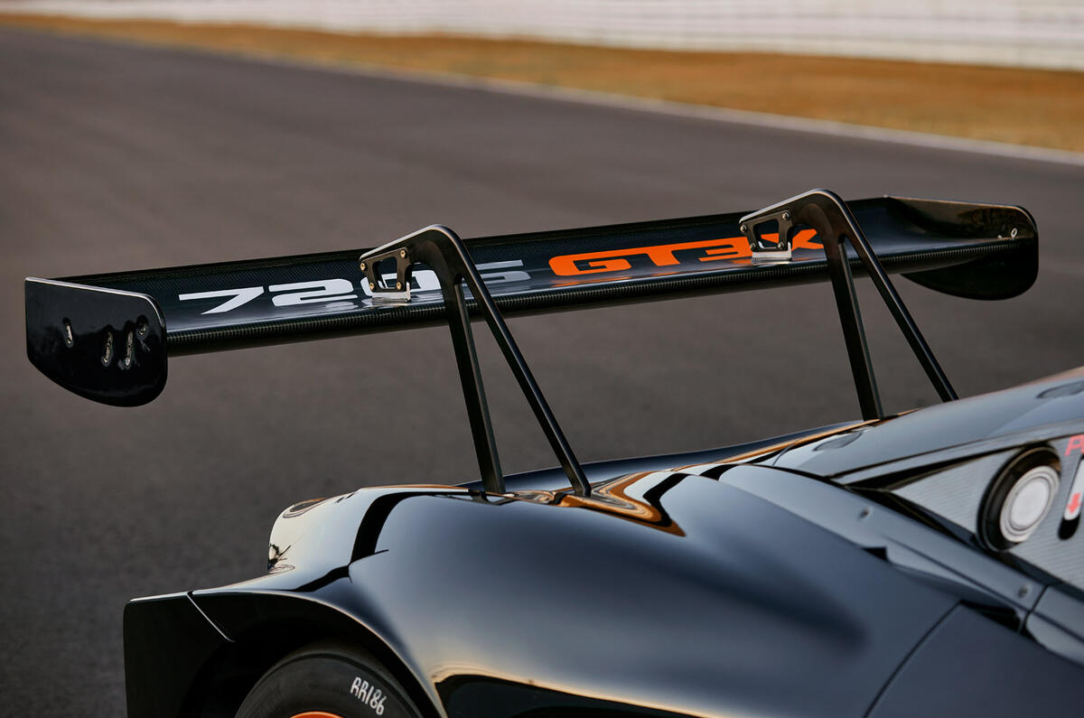 7 McLaren 720S GT3X 2021 first drive review spoiler