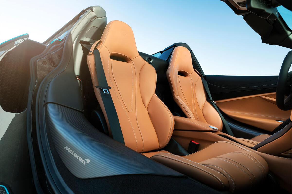 McLaren 720S Spider 2019 road test review - seats