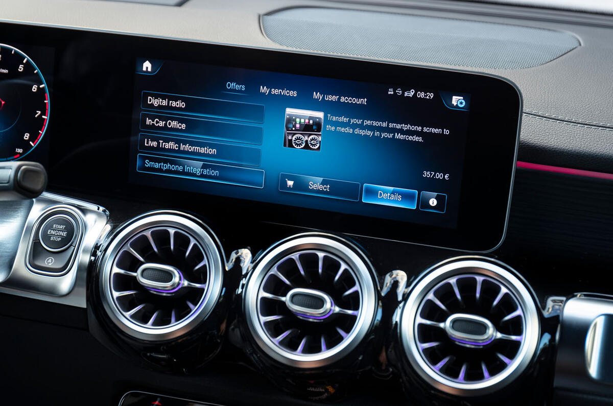 Mercedes-AMG GLB 35 2020 road test review - infotainment