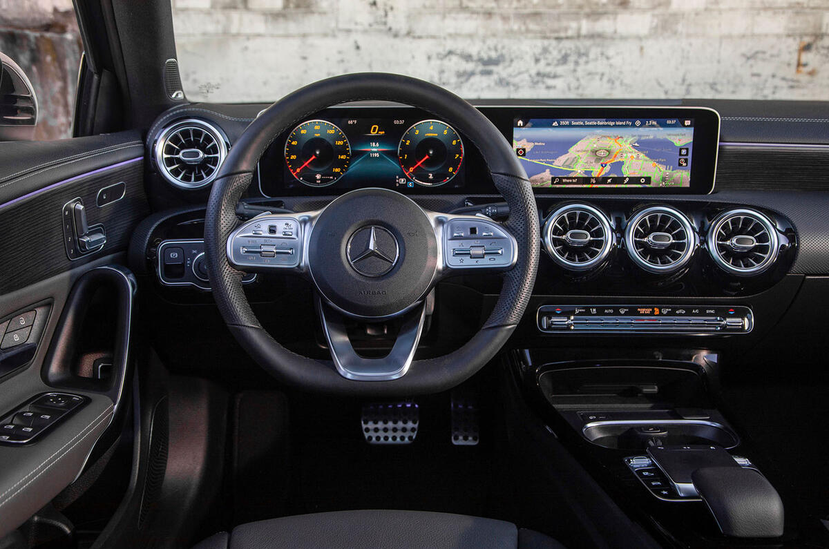 Mercedes-Benz A-Class saloon 2018 review - dashboard