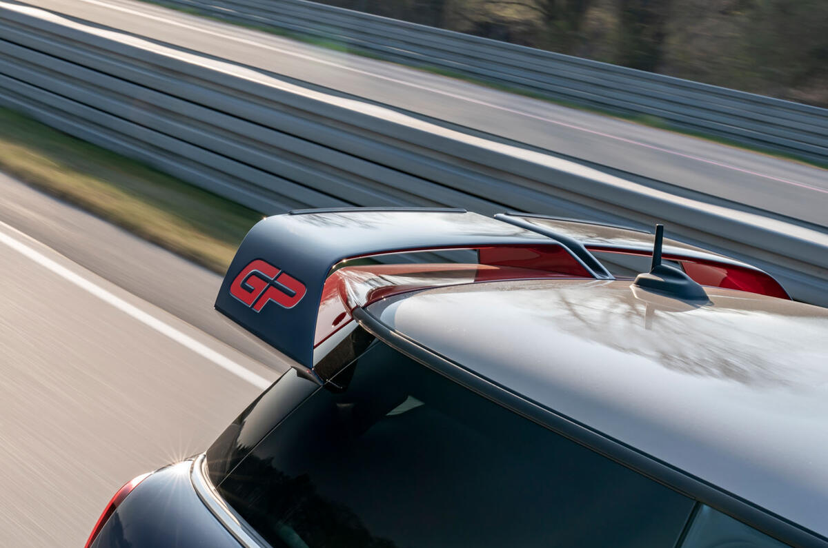 Mini JCW GP 2020 road test review - spoiler Mini JCW GP 2020 road test review - spoiler