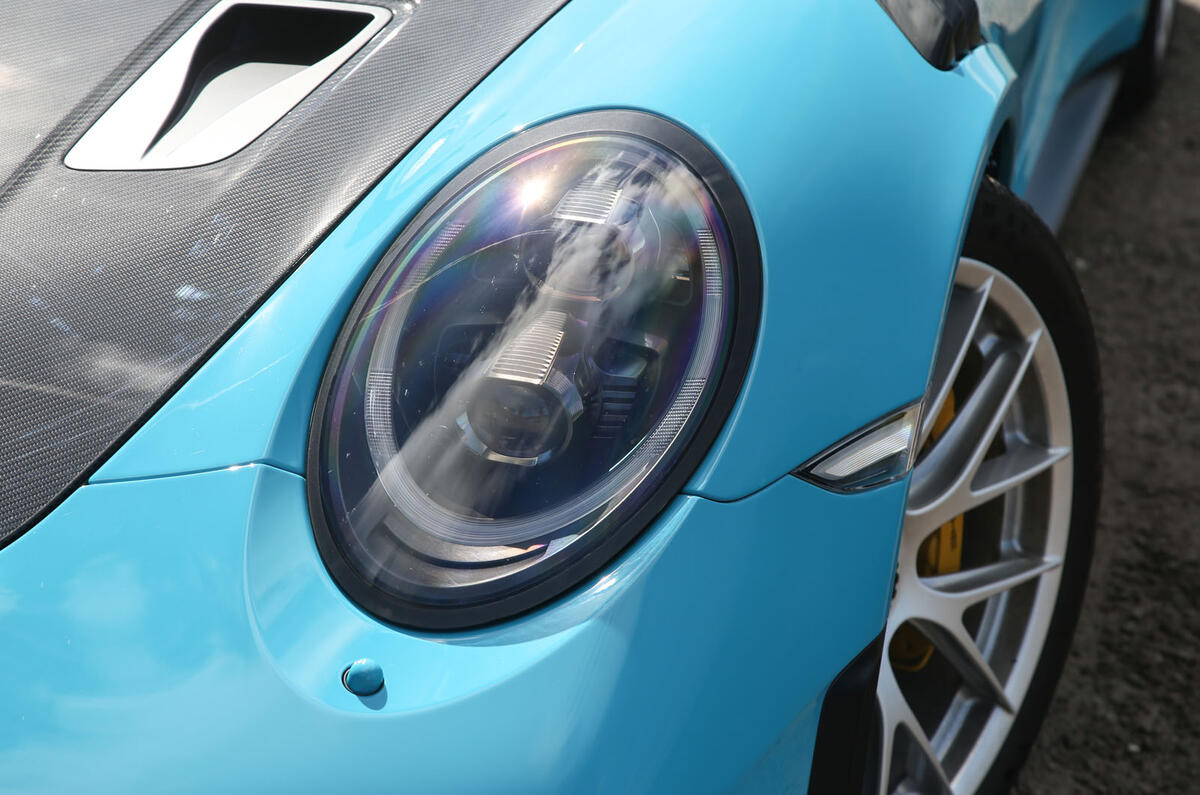Porsche 911 GT2 RS 2018 road test review headlights