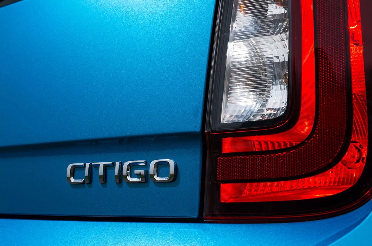 Skoda Citigo 2017 first drive review rear badge