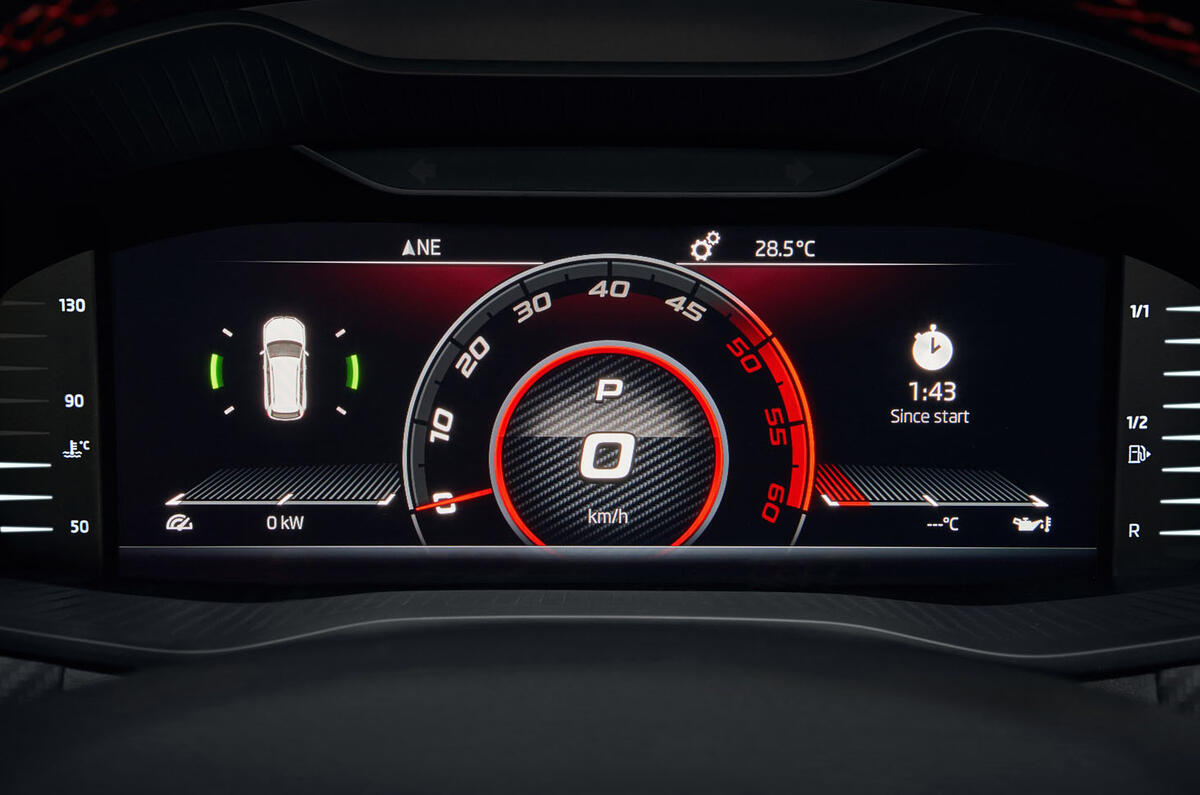Skoda Kodiaq vRS 2019 road test review - digital instruments