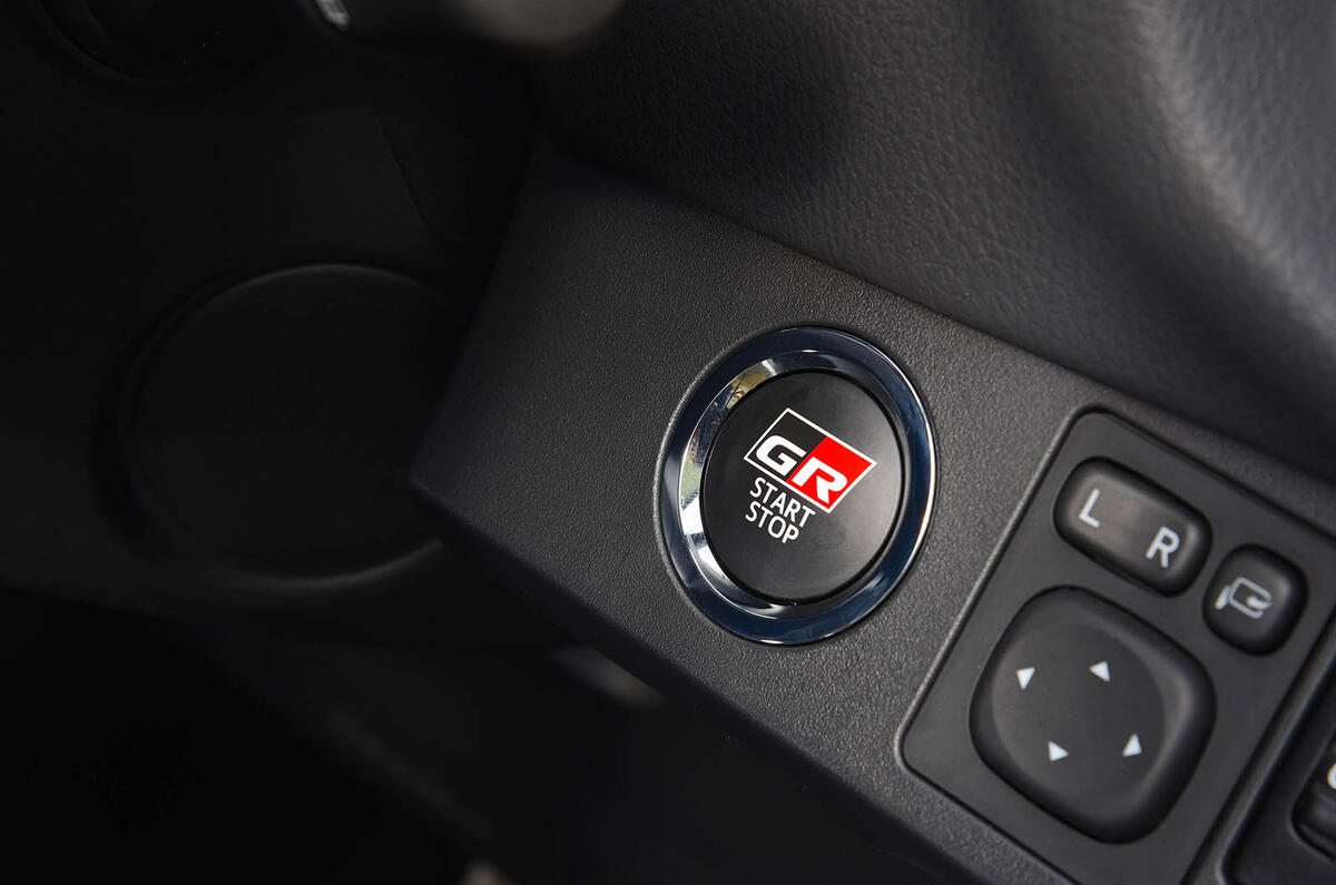 Toyota Yaris GRMN engine start button