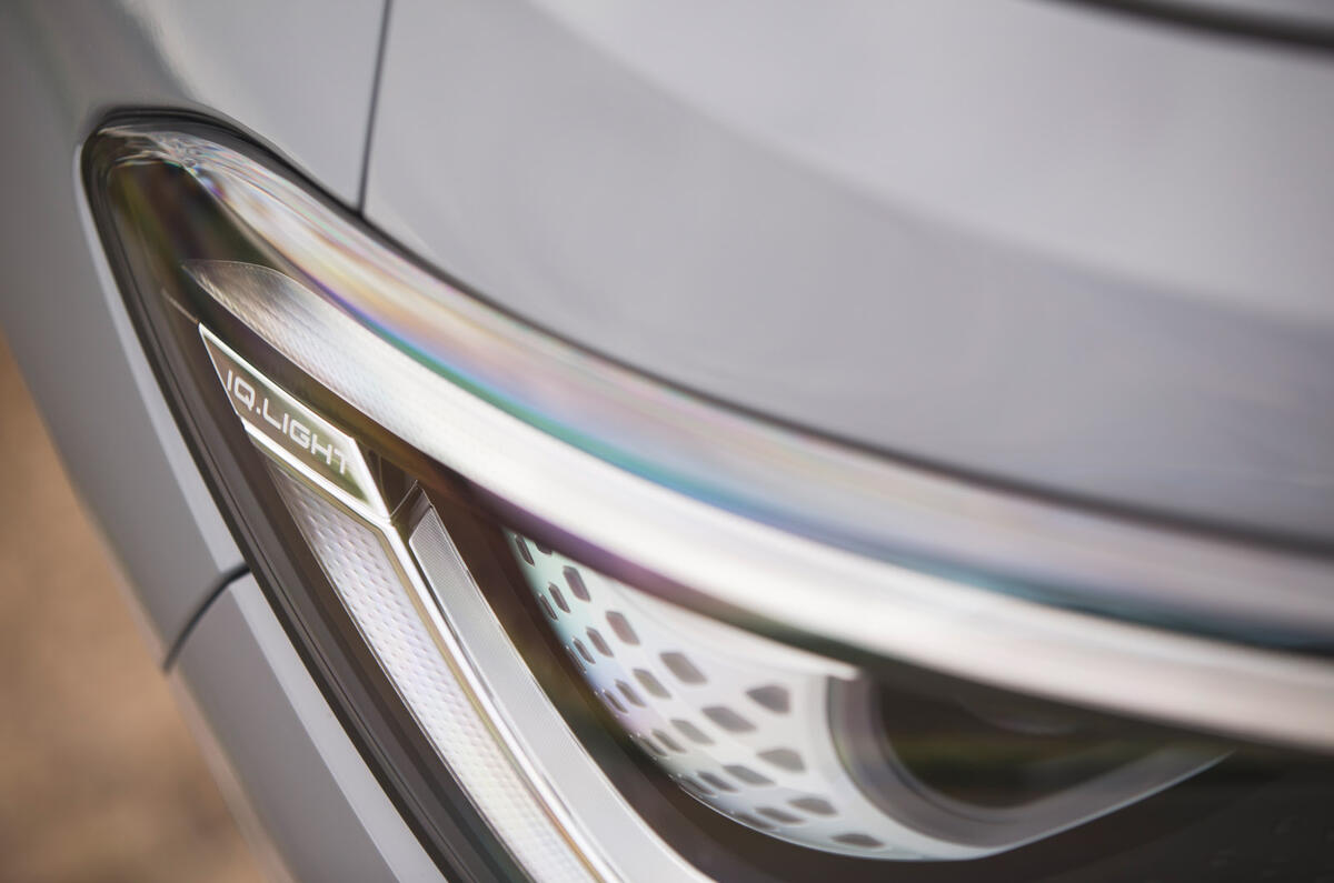 7 Volkswagen ID 4 2021 road test review headlight detail 7 Volkswagen ID 4 2021 road test review headlight detail
