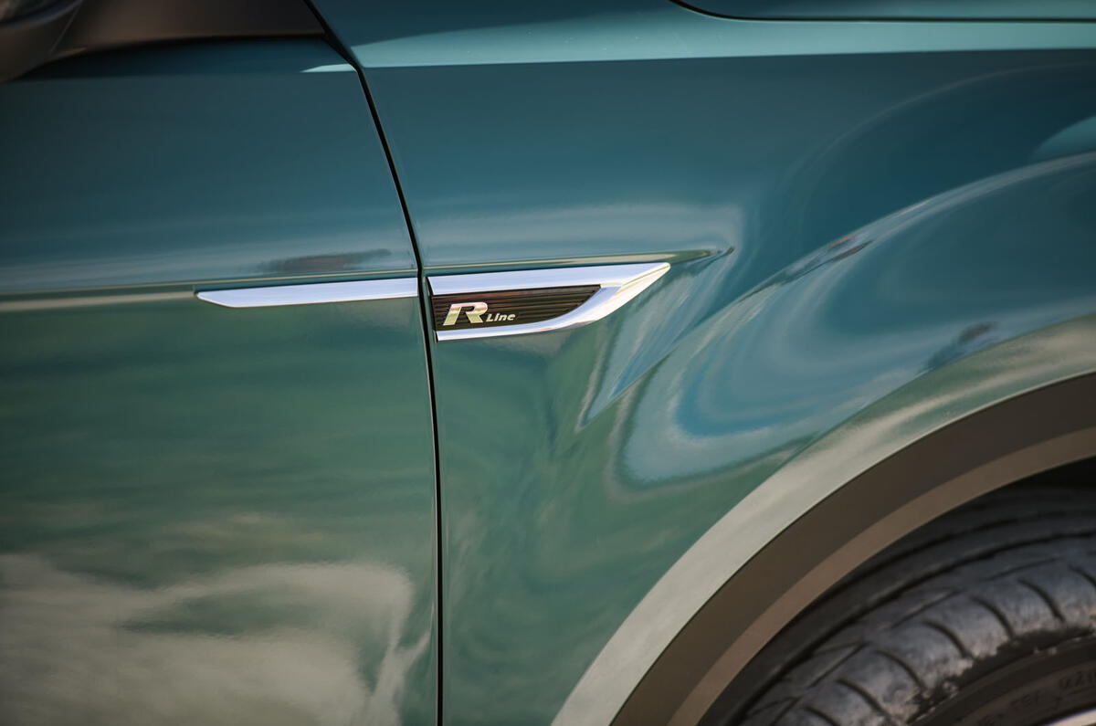 Volkswagen T-Roc Cabriolet 2020 road test review - side badge