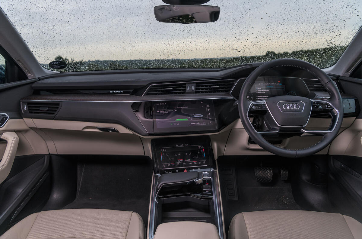 Audi E-tron 55 Quattro 2019 road test review - dashboard