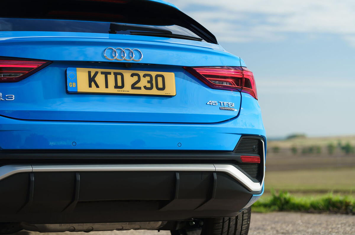 Audi Q3 Sportback 2019 road test review - rear end