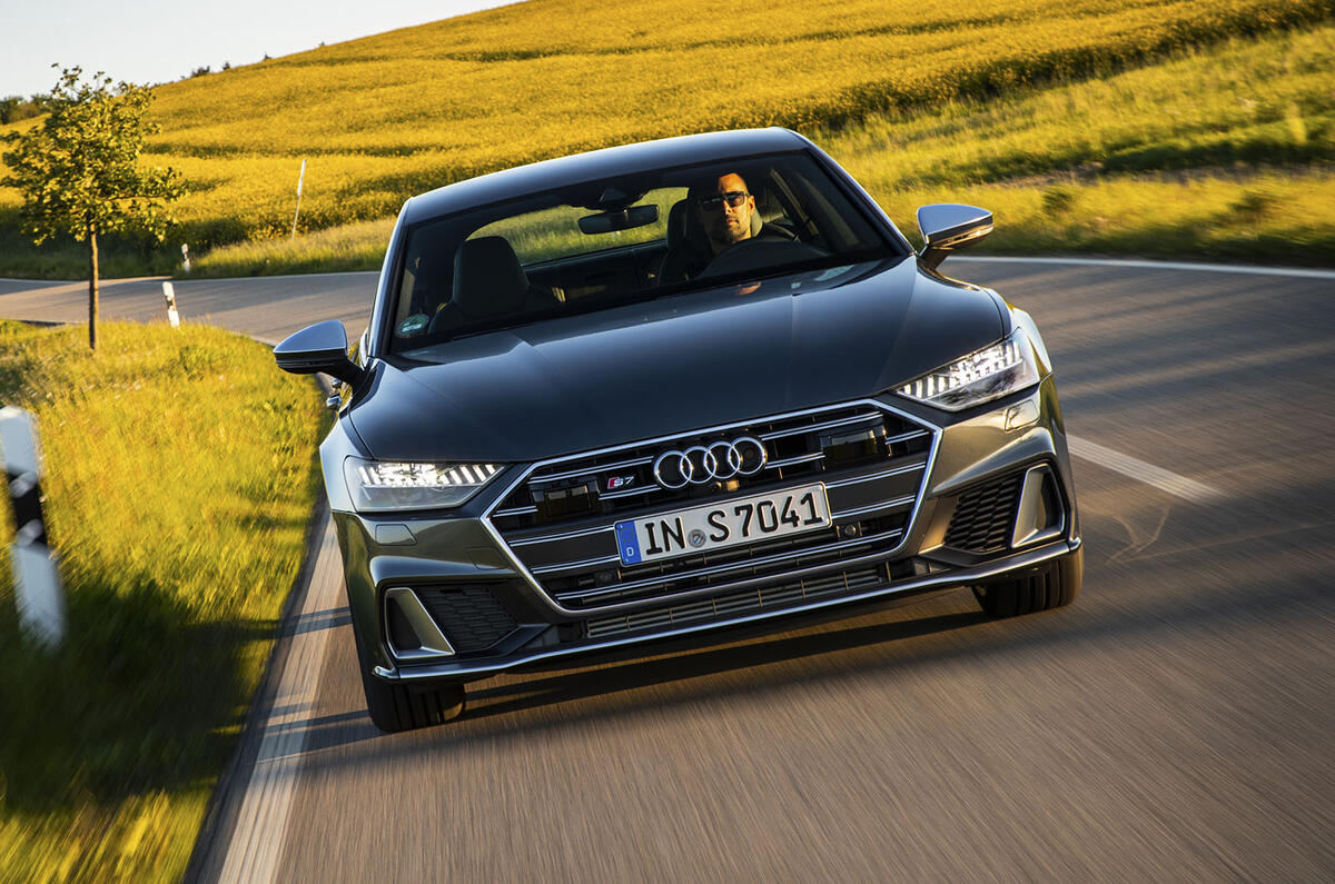 Audi S7 Sportback TDI 2020 road test review - on the road nose Audi S7 Sportback TDI 2020 road test review - on the road nose