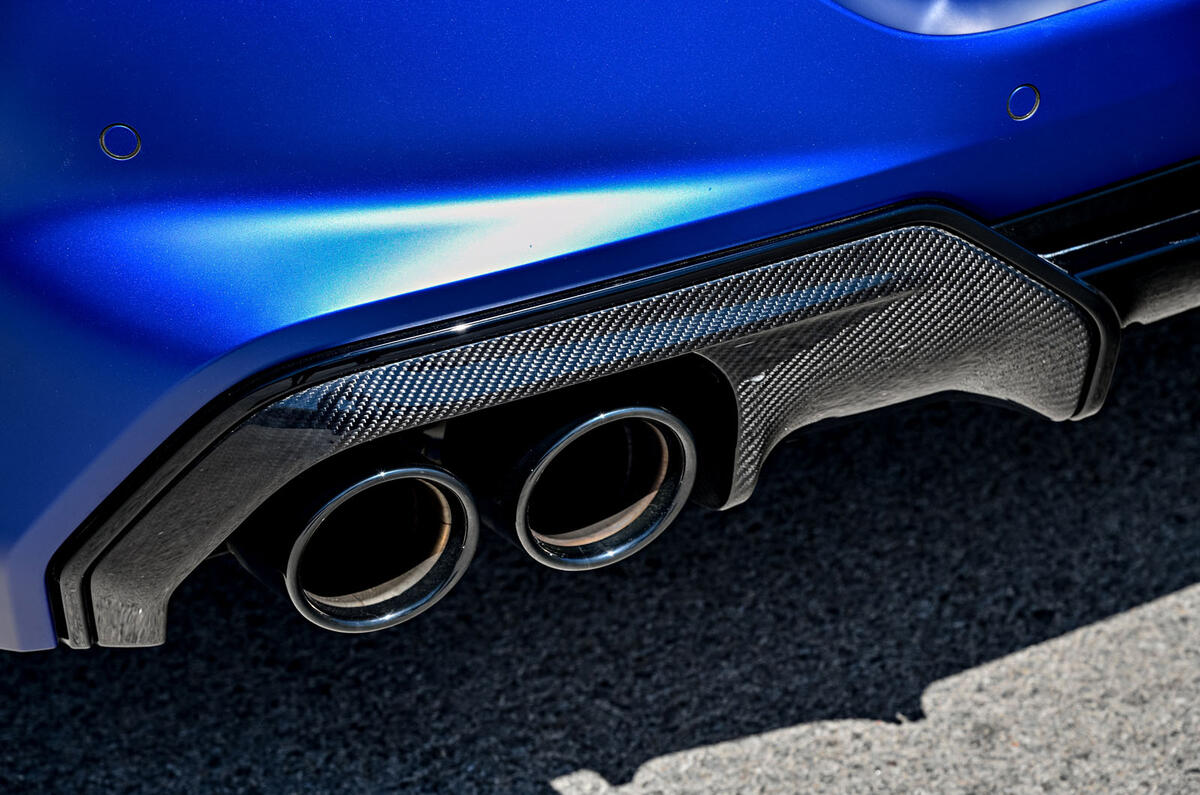 BMW M8 Competition coupe 2020 road test review - exhausts BMW M8 Competition coupe 2020 road test review - exhausts