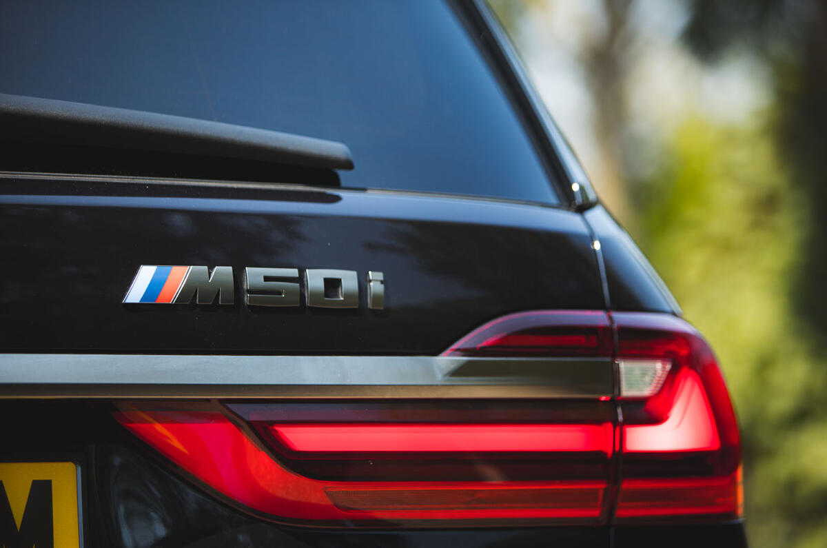 BMW X7 2020 road test review - rear badge