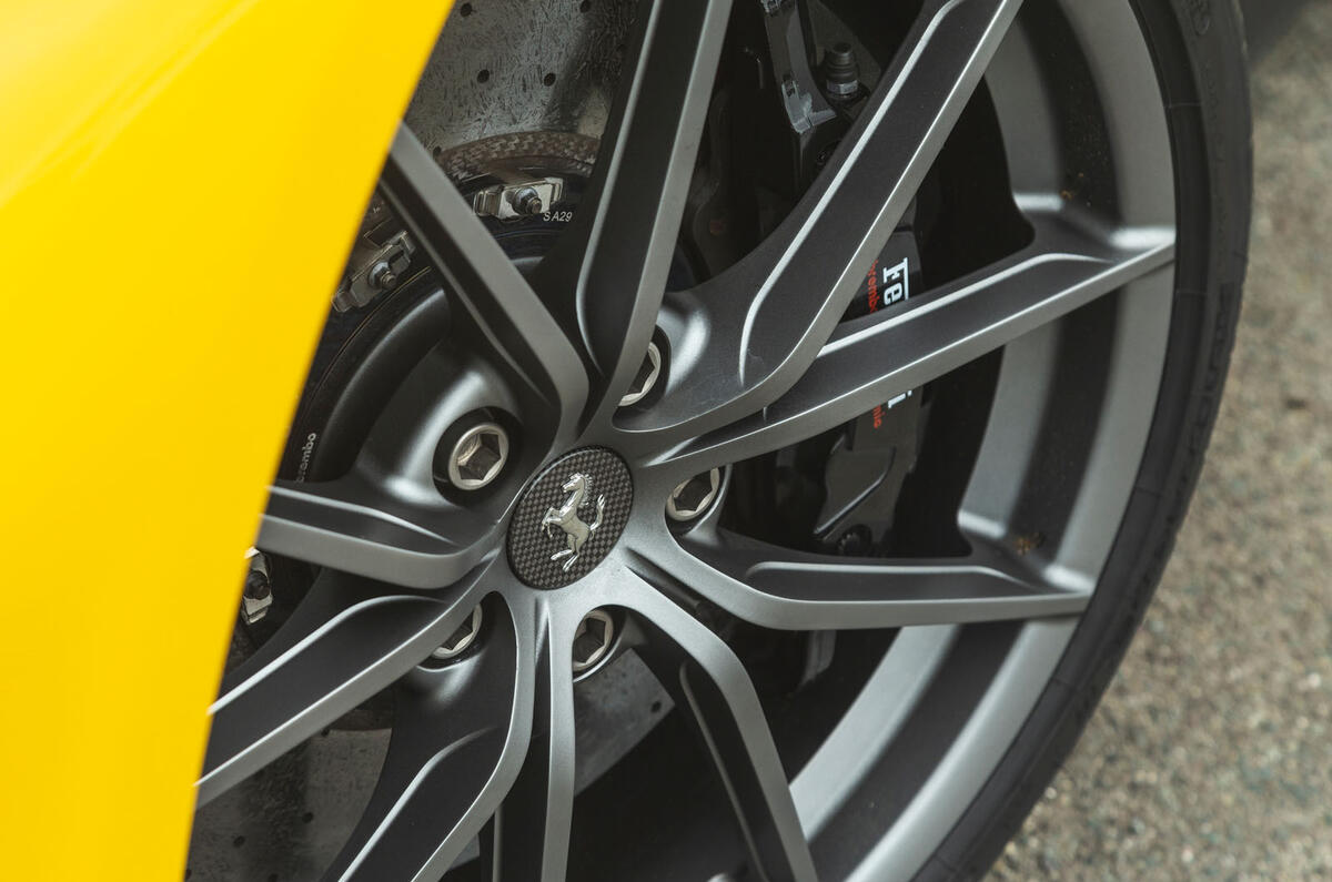 Ferrari 488 Pista 2019 road test review - wheel detail