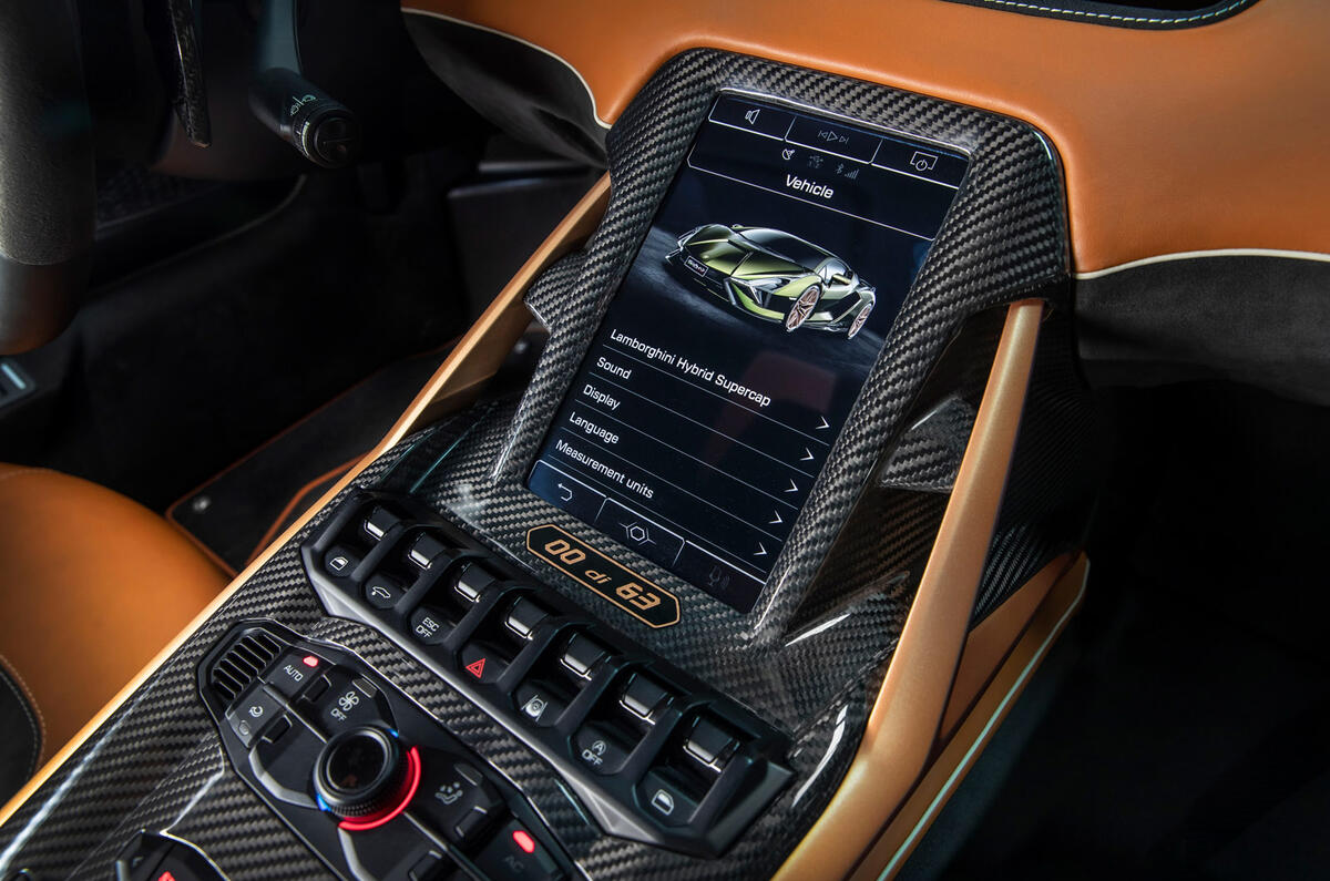 8 lamborghini sian 2021 uk first drive review centre console 8 lamborghini sian 2021 uk first drive review centre console
