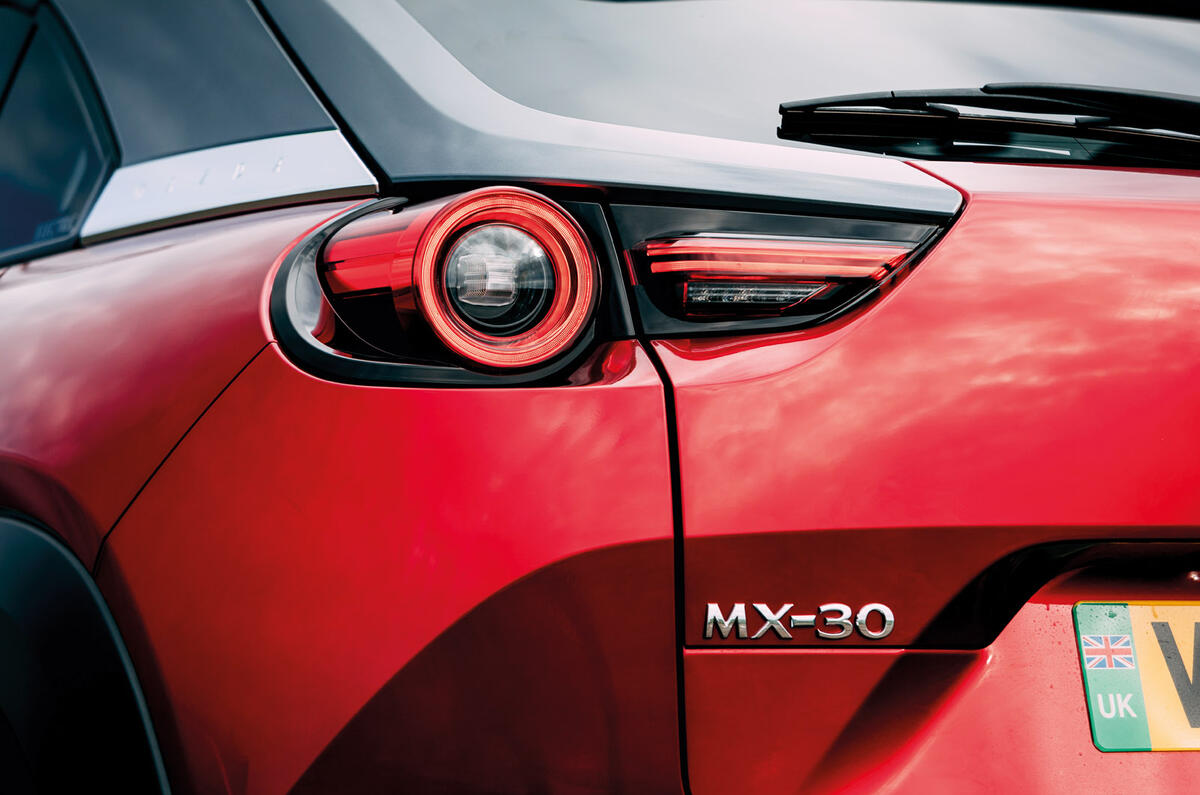 8 Mazda MX 30 2021 road test review rear lights