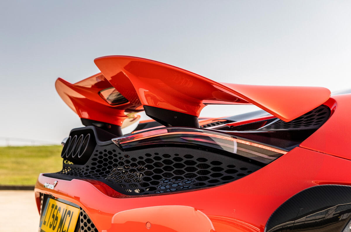 McLaren 765LT 2020 road test review - rear lights